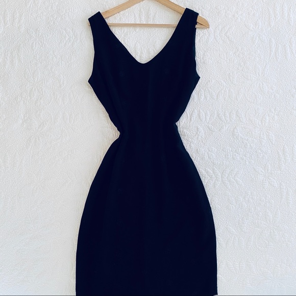 Dana Buchman Embroidered Sheath Dress - Picture 2 of 7